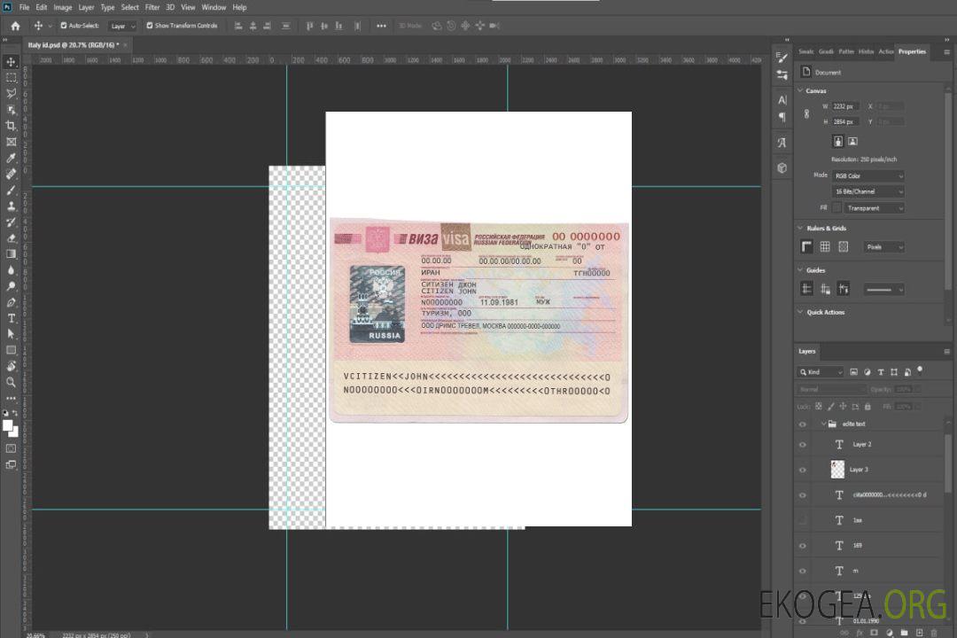 Visa Russie template Visa Russie template